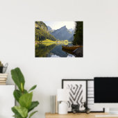 スイスのアルパインマウンテンレイク ポスター (ホームオフィス)