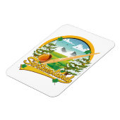 スイスのアルフォーンレトロ旅行ロゴ マグネット (左側)