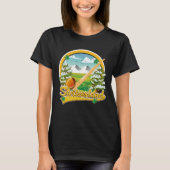 スイスのアルフォーンレトロ旅行ロゴ Tシャツ (正面)