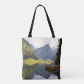 スイスのアルプスの山の湖 トートバッグ (裏面)
