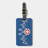 スイスのアルプスの荷物のラベル ラゲッジタグ (正面縦)