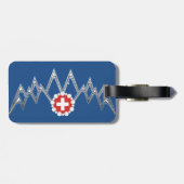 スイスのアルプスの荷物のラベル ラゲッジタグ (裏面横)