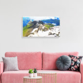 スイスのアルプスの道 キャンバスプリント (インサイチュ (リビング))