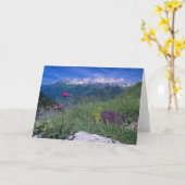 スイスのアルプスカード カード (黄色い花)