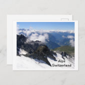 スイスのアルプス ポストカード (正面/裏面)
