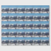 スイスのアルプス ラッピングペーパー (フラット)