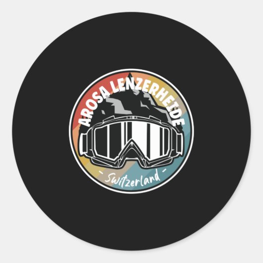 スイスのアロサ・レンツェルハイドでスキーをする ラウンドシール (正面)