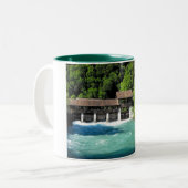 スイスのインターレイク西部 ツートーンマグカップ (正面左)