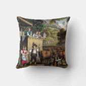 スイスのウクシのア伝統的ルペン淡水化 クッション (裏面)