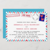 スイスのエア結婚メール招待状 招待状 (正面/裏面)