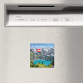 スイスのエシーネン湖 マグネット (インサイチュ (食洗機))