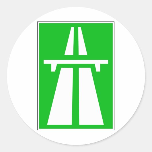 スイスのオートバーン記号 ラウンドシール (正面)