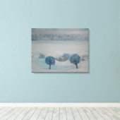 スイスのカントリーサイドオプス1冬 キャンバスプリント (インサイチュ (ウッドフロア))