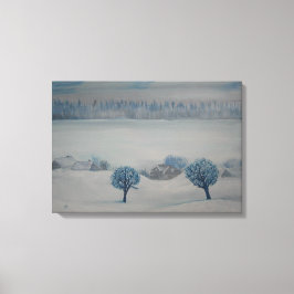 スイスのカントリーサイドオプス2 Winter Canvas Print キャンバスプリント