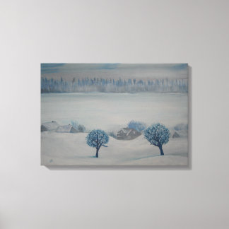 スイスのカントリーサイドオプス2 Winter Canvas Print キャンバスプリント