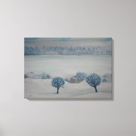 スイスのカントリーサイドオプス2 Winter Canvas Print キャンバスプリント (正面)