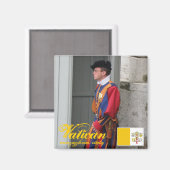 スイスのガードバチカン市の磁クール石デザイン マグネット (正面/裏面)