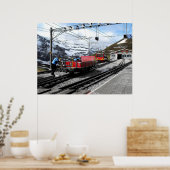 スイスのクレイン・シェデグ鉄道駅 ポスター (キッチン)