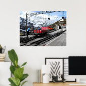 スイスのクレイン・シェデグ鉄道駅 ポスター (ホームオフィス)