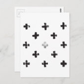 スイスのクロスパターン ポストカード (正面/裏面)