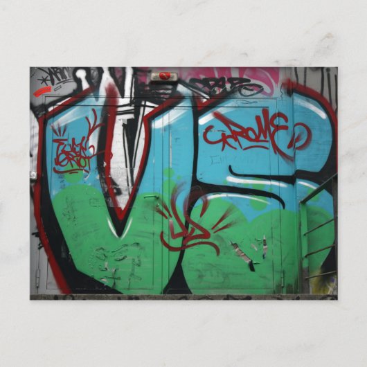 スイスのグラフィティ ポストカード (正面)