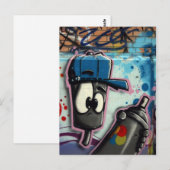 スイスのグラフィティ ポストカード (正面/裏面)