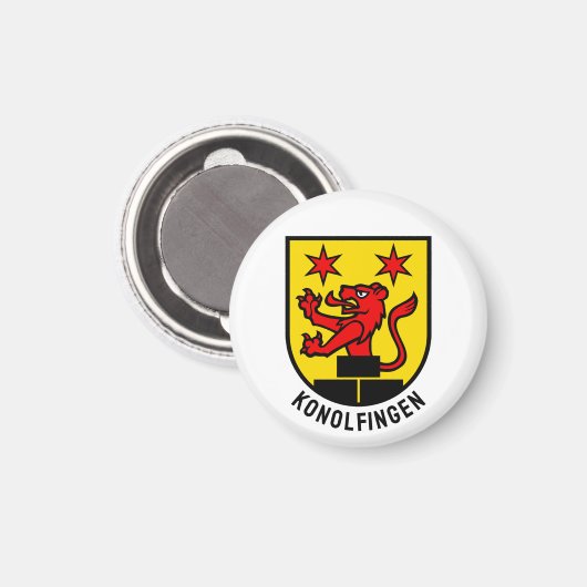 スイスのコノルフィンゲンの紋章 マグネット (正面/裏面)