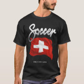 スイスのサッカー – スイス国旗 Tシャツ (正面)