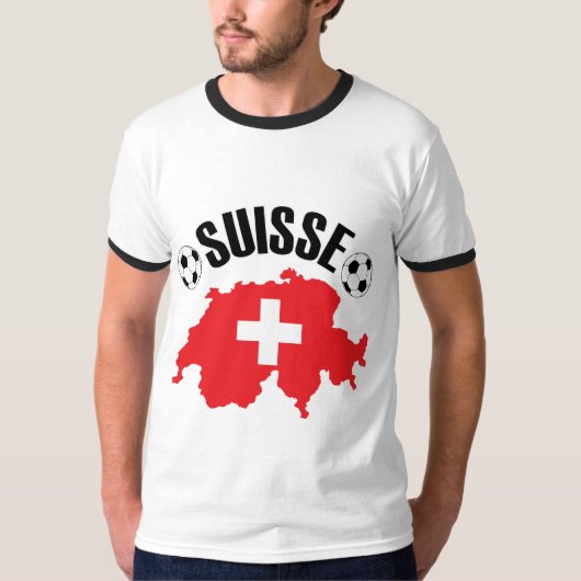 スイスのサッカー Tシャツ (正面)