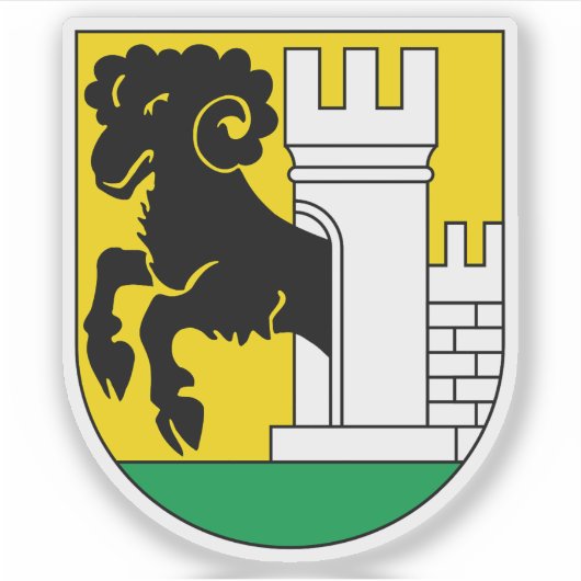 スイスのシャフハウゼンのコート シール (正面)