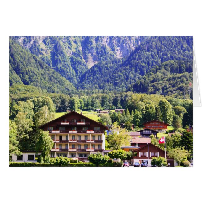 スイスのシャレー (正面横)