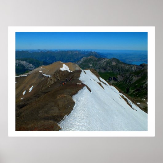 スイスのシルソーンから眺める ポスター (正面)