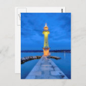 スイスのジュネーブにあるパキスの灯台 ポストカード (正面/裏面)