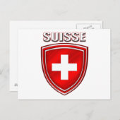 スイスのスイスのスイス国旗 ポストカード (正面/裏面)