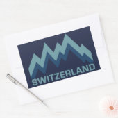 スイスのステッカー 長方形シール (封筒)