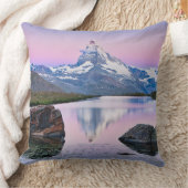 スイスのツェルマットのマターホルン山 クッション (ブランケット)