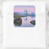 スイスのツェルマットのマターホルン山 スクエアシール (バッグ)