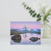 スイスのツェルマットのマターホルン山 ポストカード (スタンド正面)