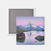 スイスのツェルマットのマターホルン山 マグネット (正面/裏面)