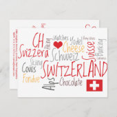 スイスのテーマイベントへの招待 招待状 (正面/裏面)