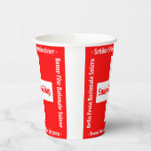 スイスのナショナルデー四言語スイス国旗 紙コップ (左)