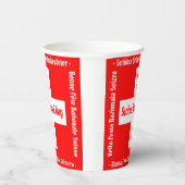 スイスのナショナルデー四言語スイス国旗 紙コップ (右)