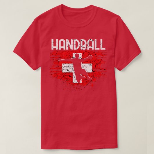 スイスのハンドボール Tシャツ (デザイン正面)
