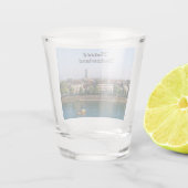 スイスのバーゼル ショットグラス (裏面)