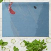 スイスのパラグライダー キッチンタオル (折り畳み)