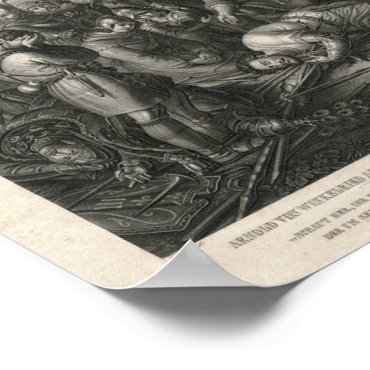 スイスのヒロイックな歴史シーンの戦い ポスター (角)