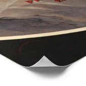 スイスのピラタス上空の夕日 ポスター (角)