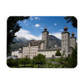 スイスのブリグリス州ストックアルパー宮殿 マグネット (横)