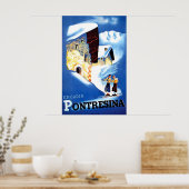 スイスのポントレシーナに住宅 ポスター (キッチン)