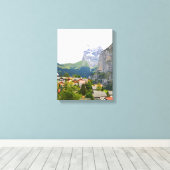 スイスのマレン キャンバスプリント (インサイチュ (ウッドフロア))